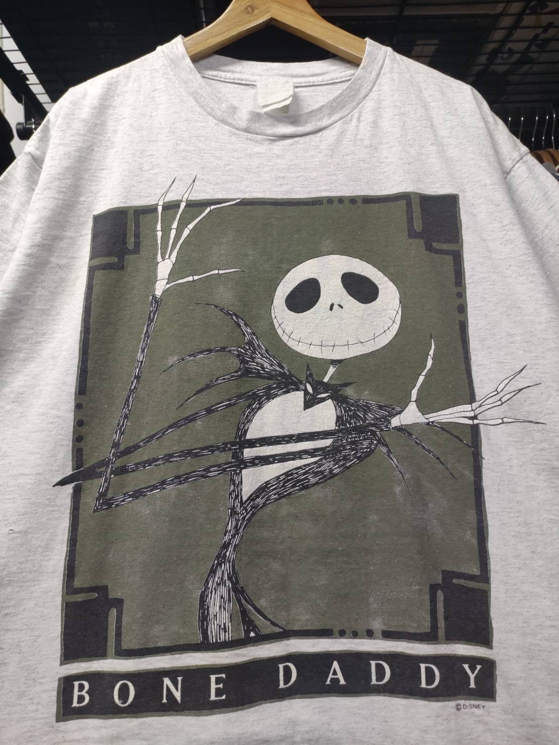 Disney Vtg 90's The Nightmare Before Christmas " Bone Daddy " USA Size US XL / EU 56 / 4 - 1 Thumbnail