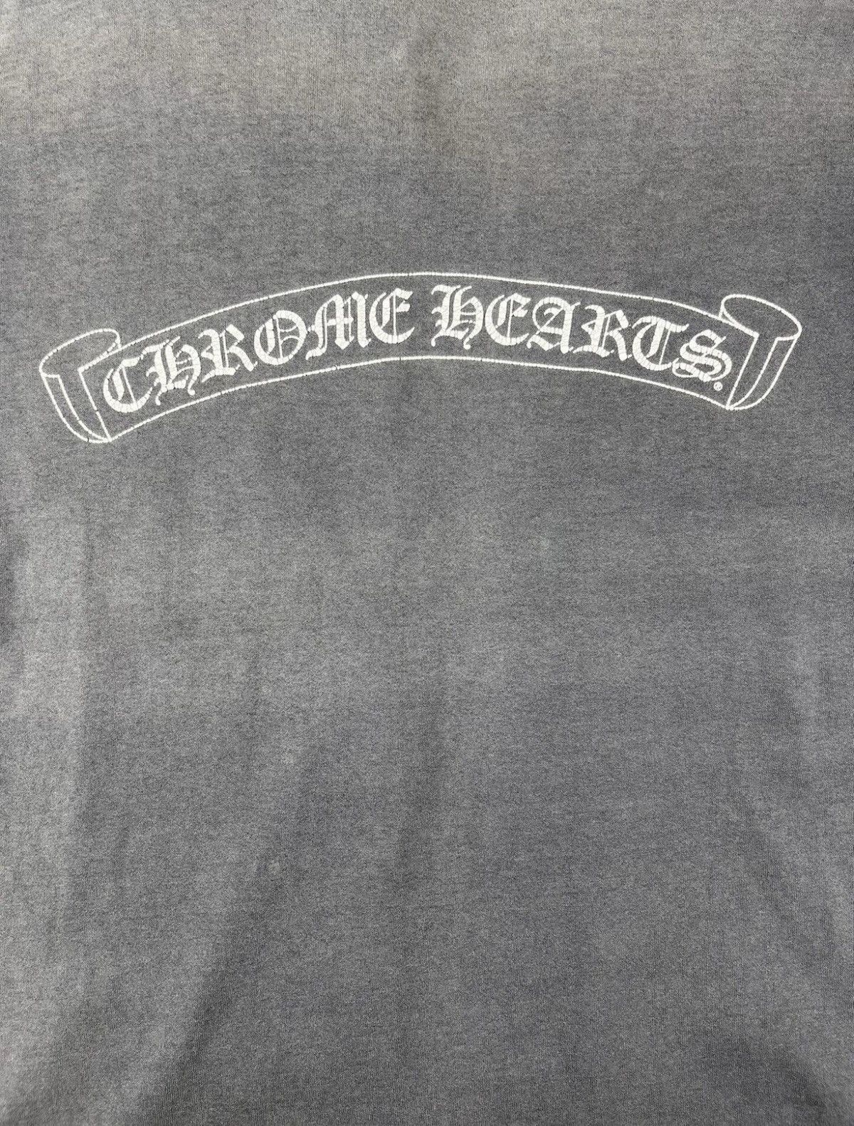 Chrome Hearts × Vintage RARE* Vintage Chrome Hearts Dagger SMOKED FADED Pocket Shirt Size US XL / EU 56 / 4 - 6 Thumbnail