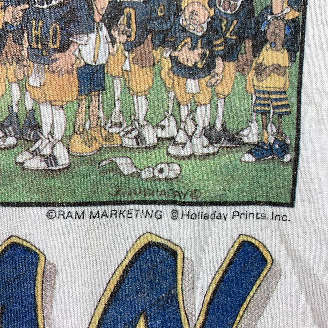 Vintage Vintage MICHIGAN ben holladay art printed tee Size US XXL / EU 58 / 5 - 9 Thumbnail