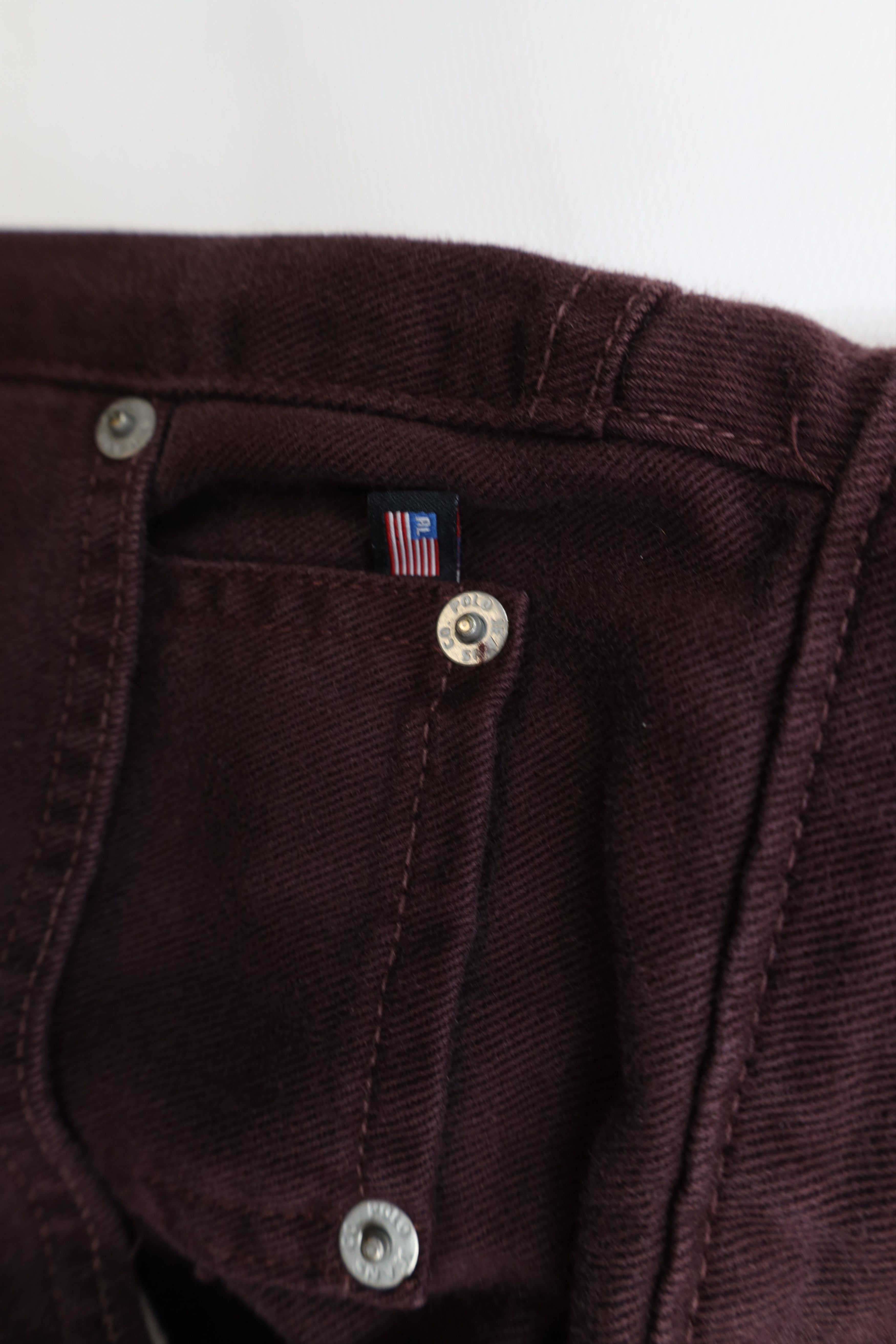 Ralph Lauren × Vintage Vintage 90s Ralph Lauren Relaxed Straight Leg Jeans Purple Size 32" / US 10 / IT 46 - 9 Thumbnail