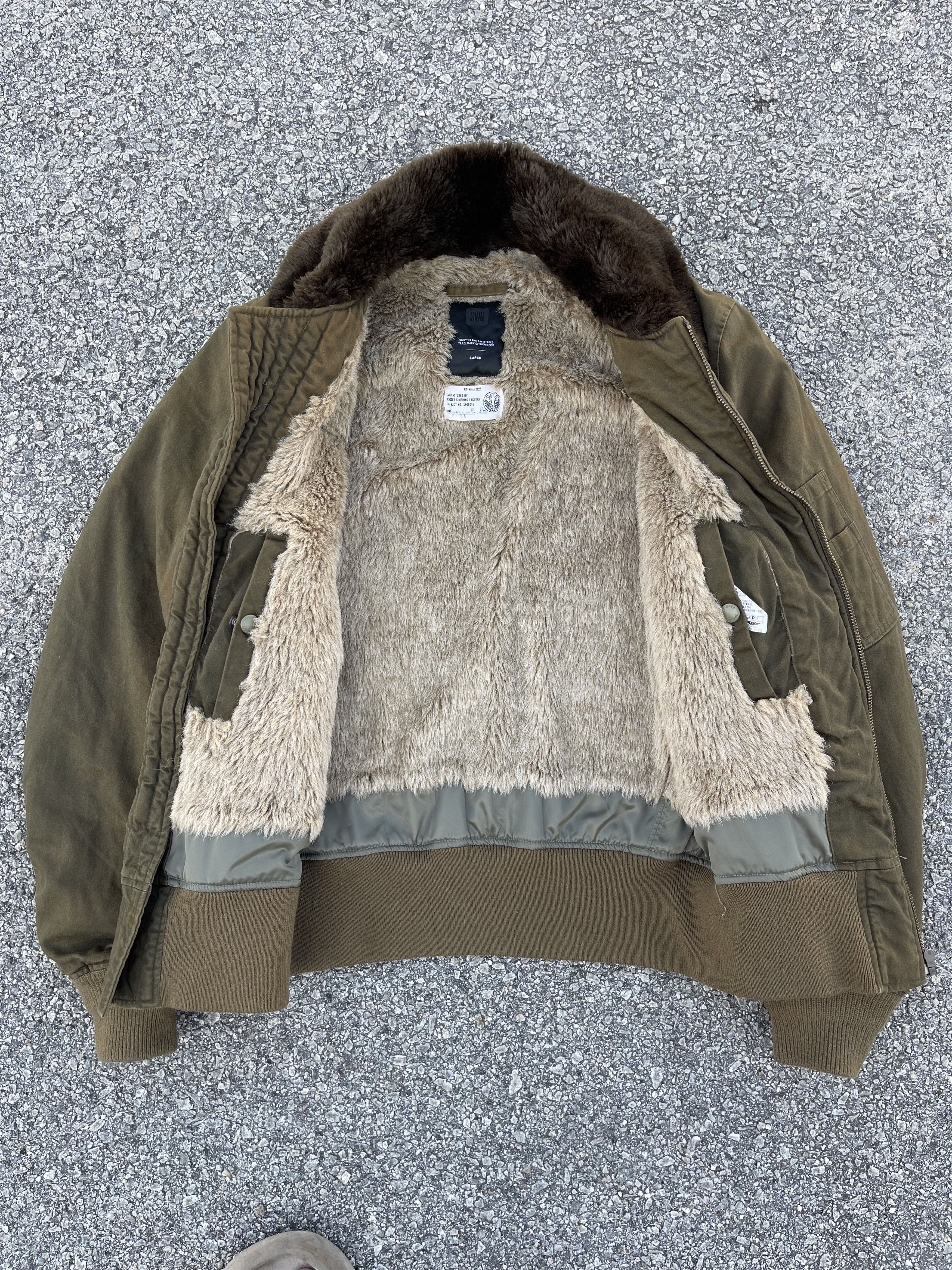 Japanese Brand × Swagger Bomber Sherpa Shearling Jacket Size US L / EU 52-54 / 3 - 11 Thumbnail