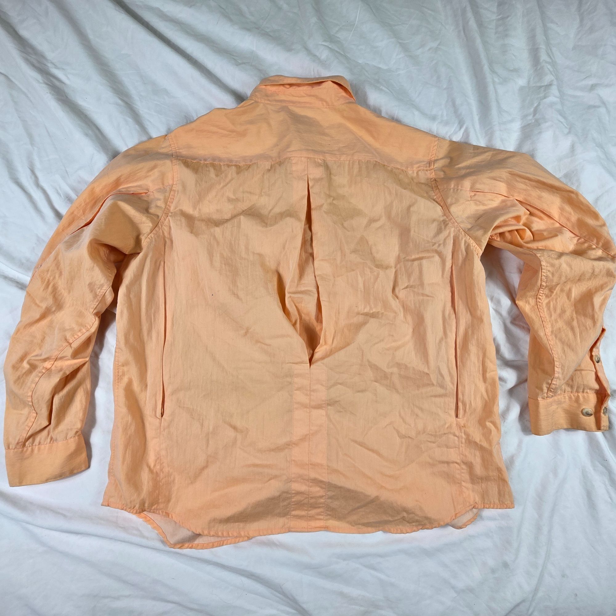 Other Vintage Travelsmith Womens Large Peach Orange Long Sleeve Bu Size L / US 10 / IT 46 - 2 Thumbnail