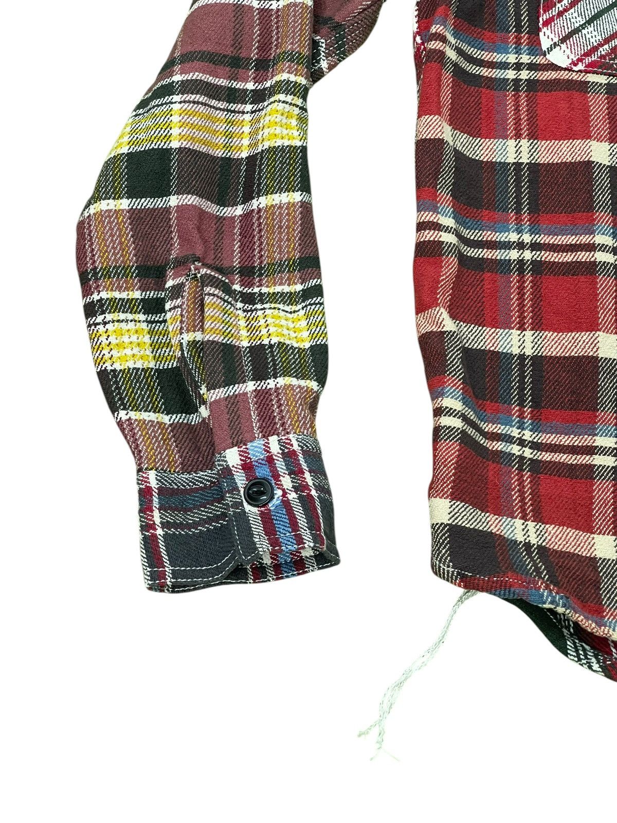Japanese Brand Multi Plaid Houston Union Made Flannel Shirt Workwear 6🟩7 Size US M / EU 48-50 / 2 - 3 Thumbnail