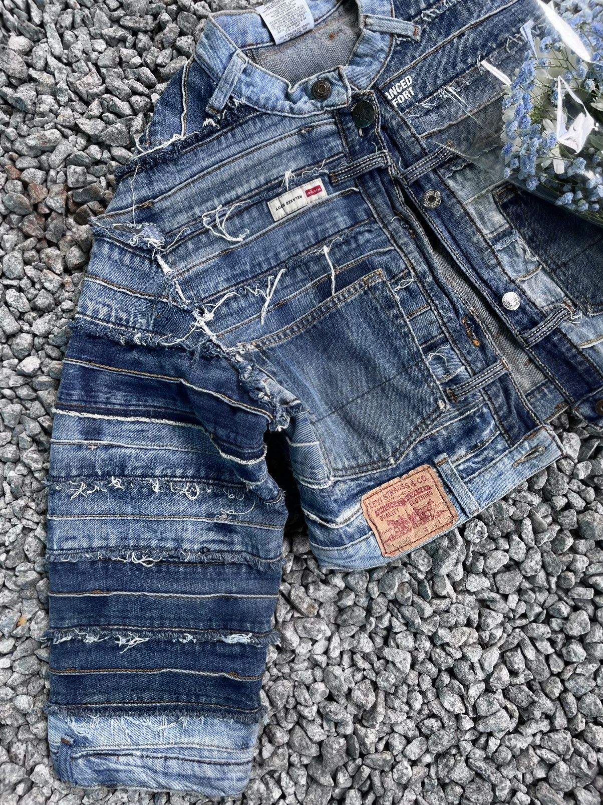 Japanese Brand Reworked denim jacket boxy crop Size M / US 6-8 / IT 42-44 - 10 Thumbnail