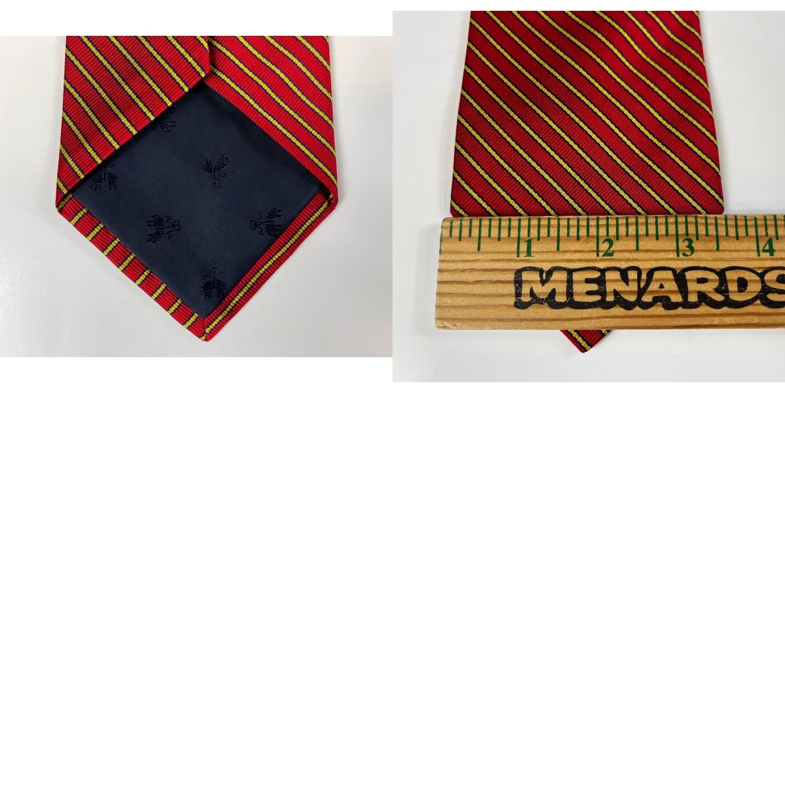 Brooks Brothers VINTAGE Brooks Brothers Makers Silk Tie Striped Woven England Made USA Men’s Tie Red 58" Wide 3.75" Silk All Silk Preppy Designer Size ONE SIZE - 8 Thumbnail
