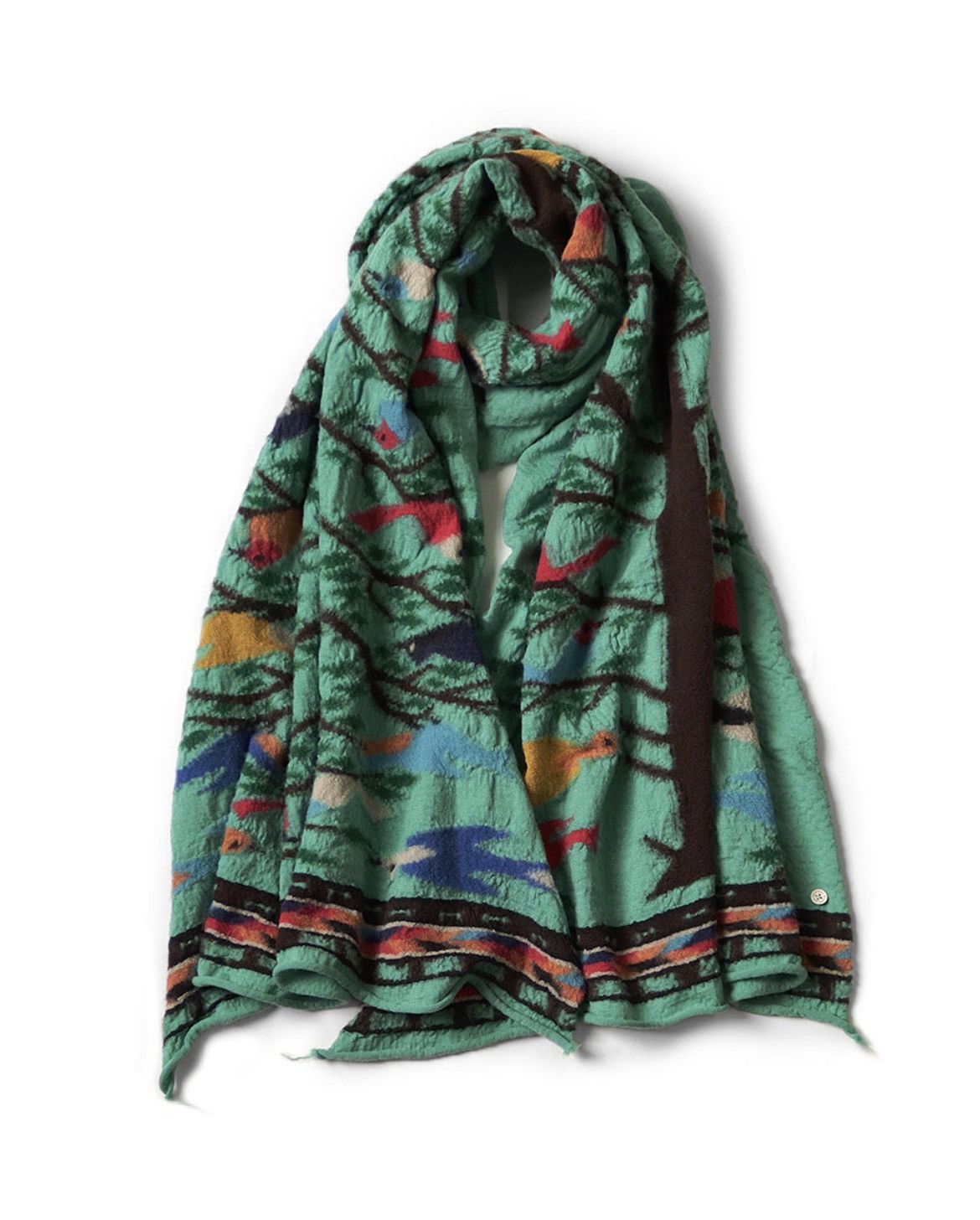 Kapital Kapital wool BIRD TREE muffler scarf Size ONE SIZE - 2 Thumbnail