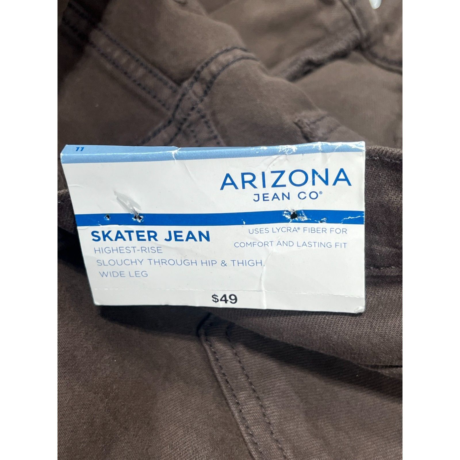 Arizona Jean Co. Arizona - Women's Highest-Rise Slouchy Skater Jeans - Loose Size 32" / US 10 / IT 46 - 10 Thumbnail