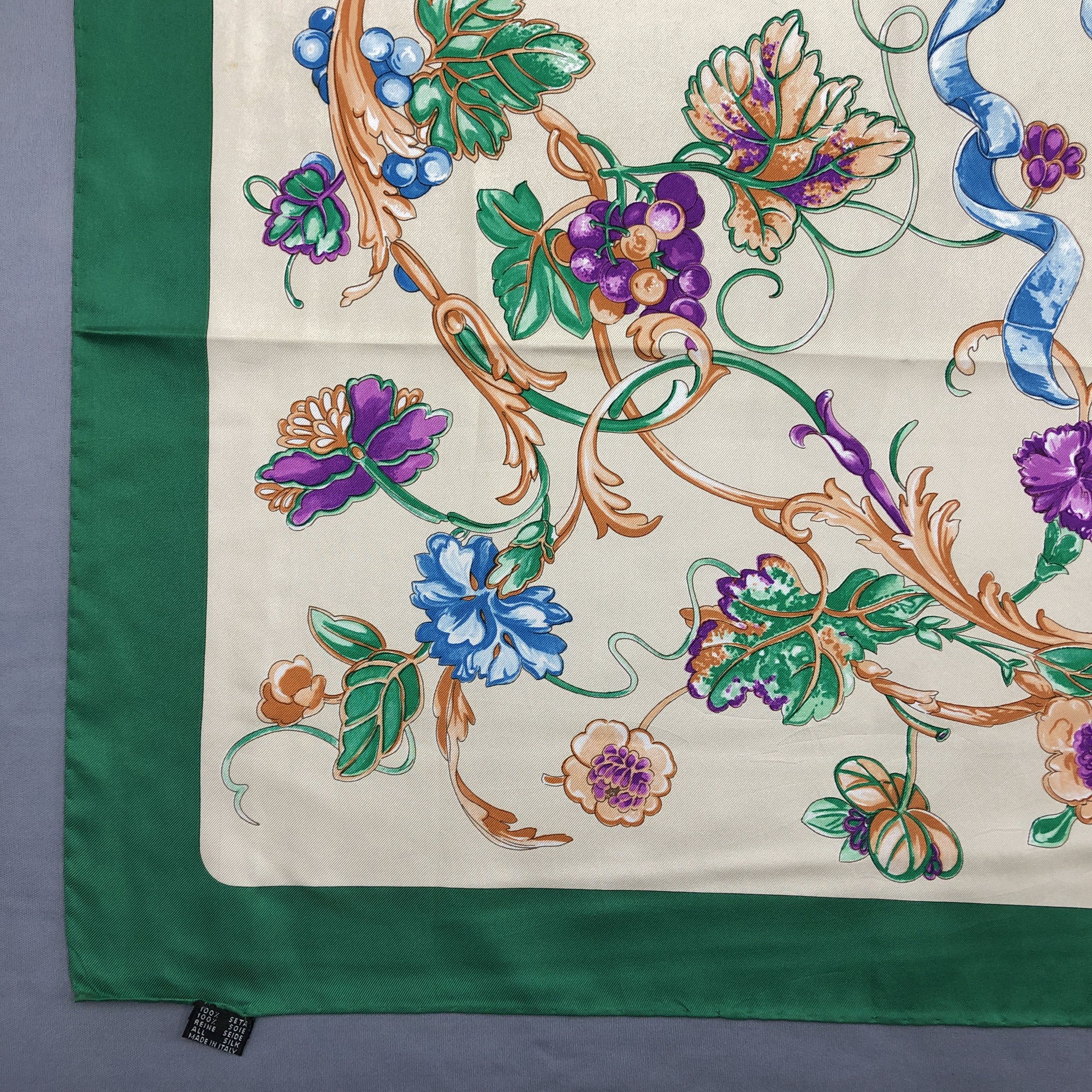 Courreges × Vintage Vintage Courreges SILK Scarf Twill Stole Wraps Scarves Size ONE SIZE - 13 Thumbnail