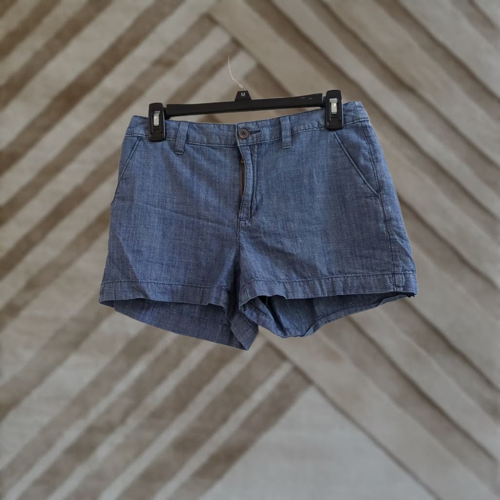 Vintage A New Day Denim Chambray Shorts Women’s 2 Blue Cotton 2019 Size 26" / US 2 / IT 38 - 1 Thumbnail