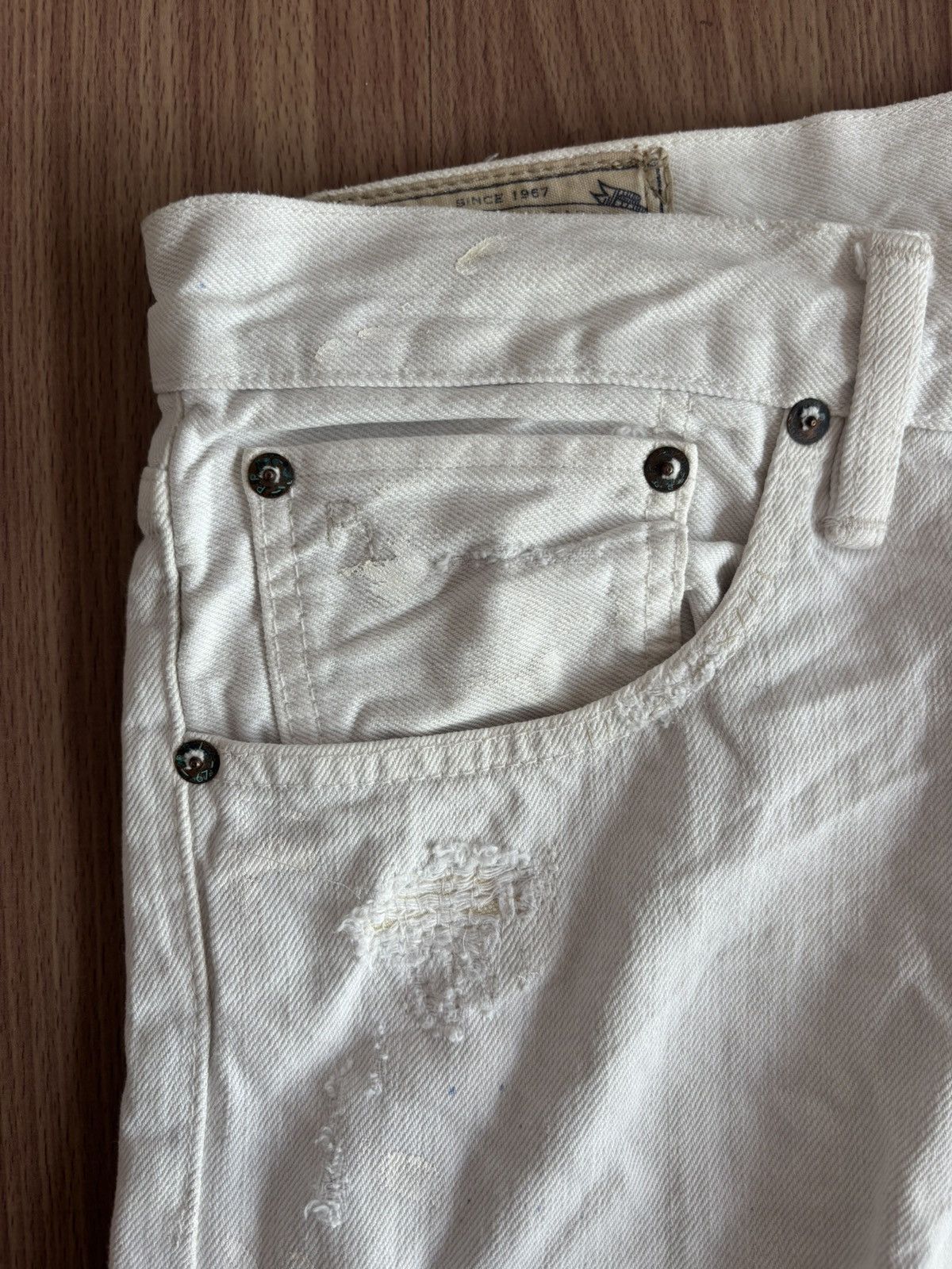 Polo Ralph Lauren Polo Ralph Lauren Varick Slim Straight Distressed Denim Size US 34 / EU 50 - 4 Thumbnail