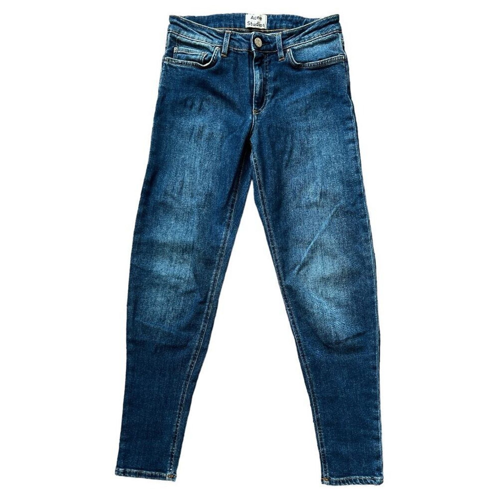 Acne Studios Acne Studios Mid-Rise Skinny Cropped Jeans, S/US26 Size 26" / US 2 / IT 38 - 1 Thumbnail