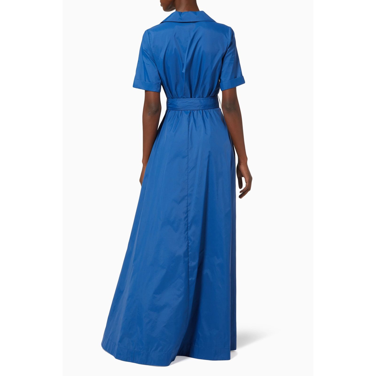 Staud Staud Millie Maxi Belted Shirt Dress Lapis Blue size 00 XXS Size XXS / US 00 / IT 34 - 5 Thumbnail