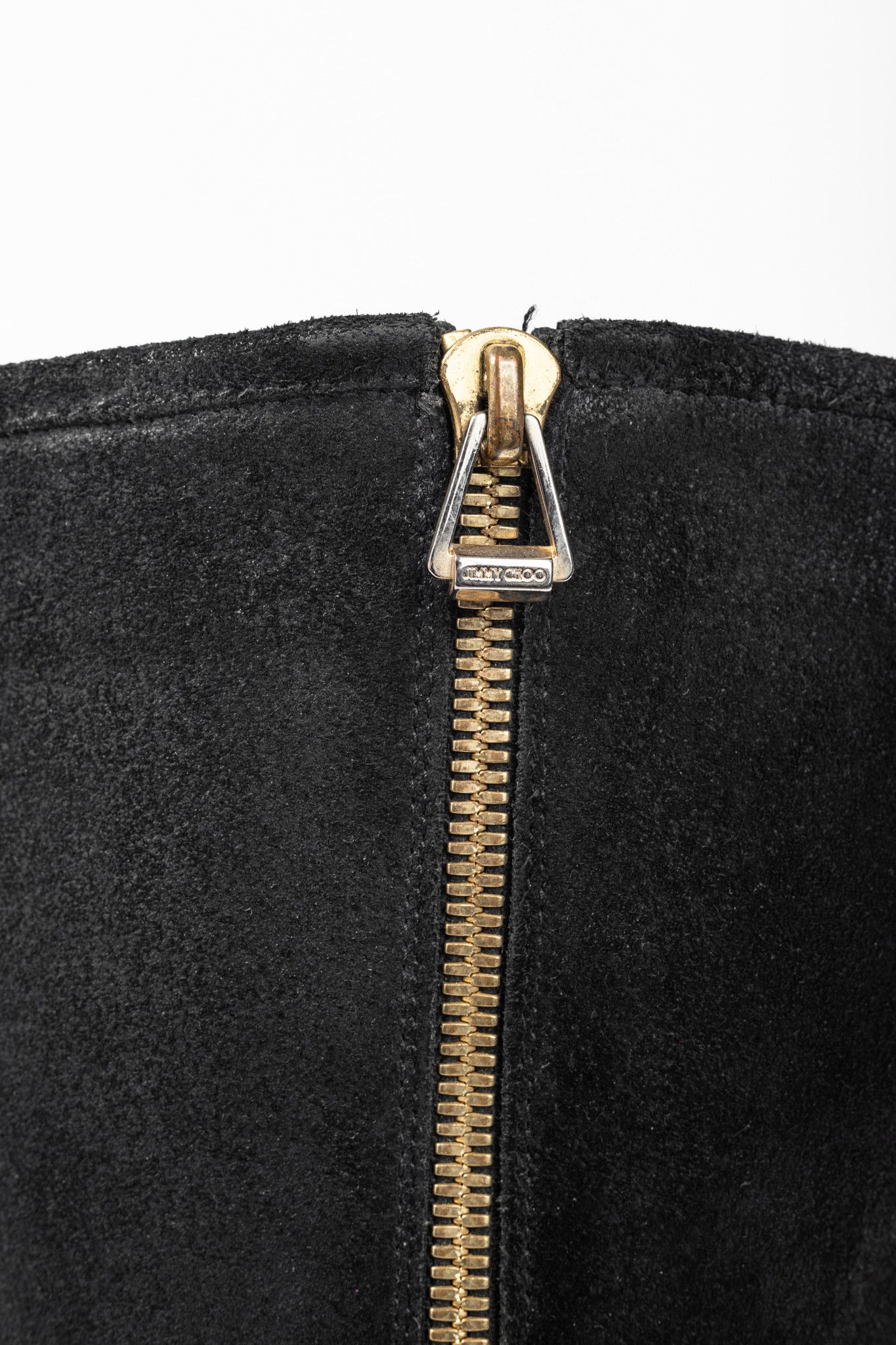 Jimmy Choo Jimmy Choo Doreen Black Rugged Suede Knee-High Boots Size US 7 / IT 37 - 10 Thumbnail