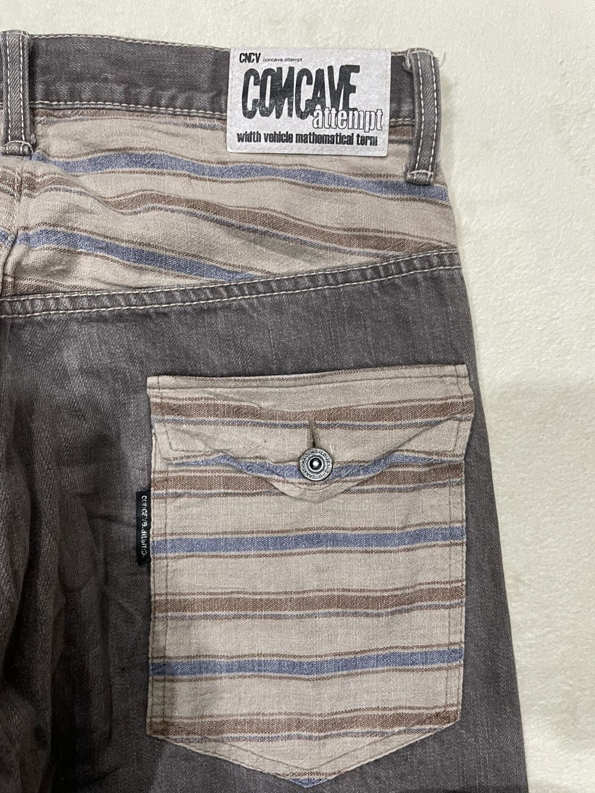 Japanese Brand Vintage Concave japanese Branh Faded Denim Keans Size US 31 - 17 Thumbnail