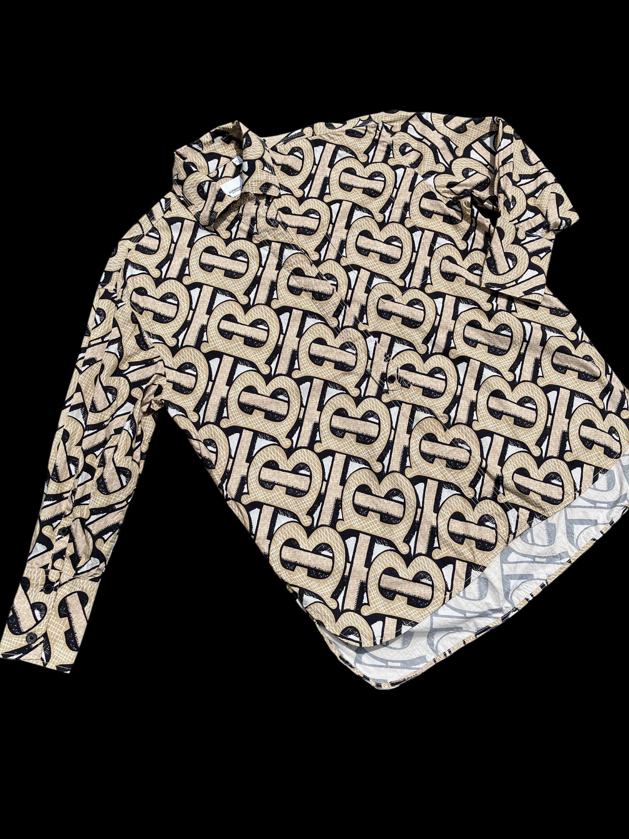 Burberry Burberry London Monogram Long Sleeve Shirt Button-Up Cotton Size XS / US 0-2 / IT 36-38 - 4 Thumbnail