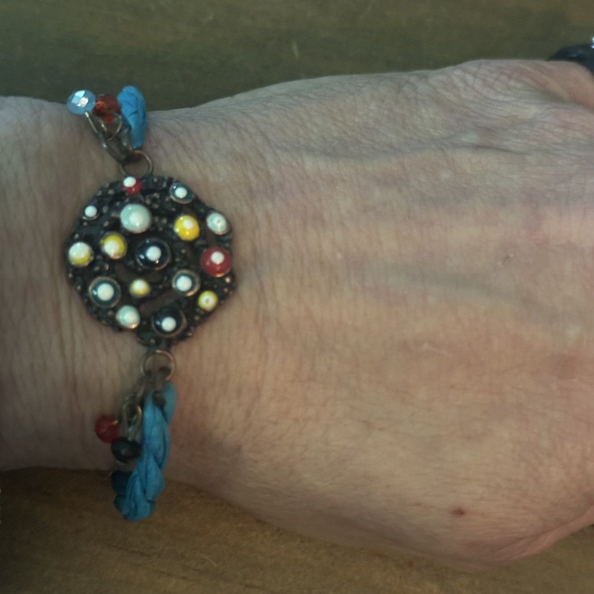 Other Turquoise rope evil eye bracelet Size ONE SIZE - 2 Thumbnail