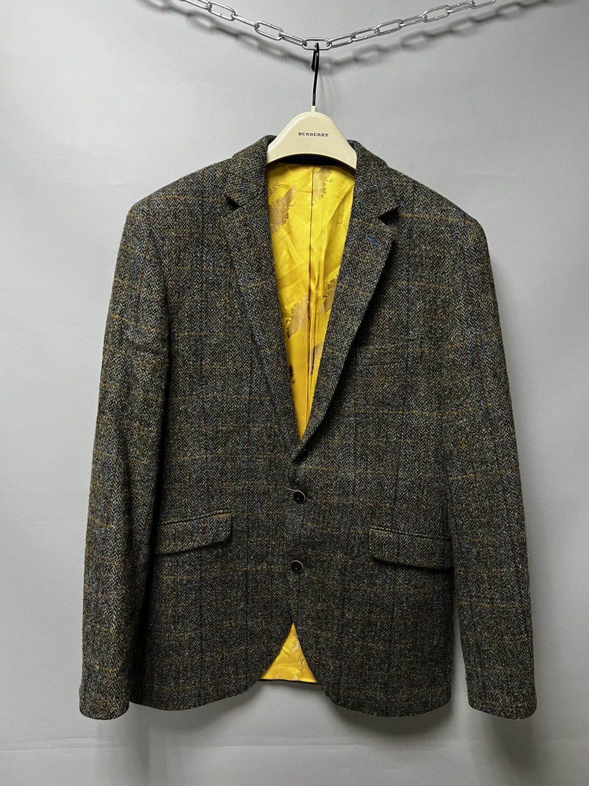 Harris Tweed Harris Tweed Wool Slim Fit Blazer Jacket men’s Size 50L - 1 Thumbnail