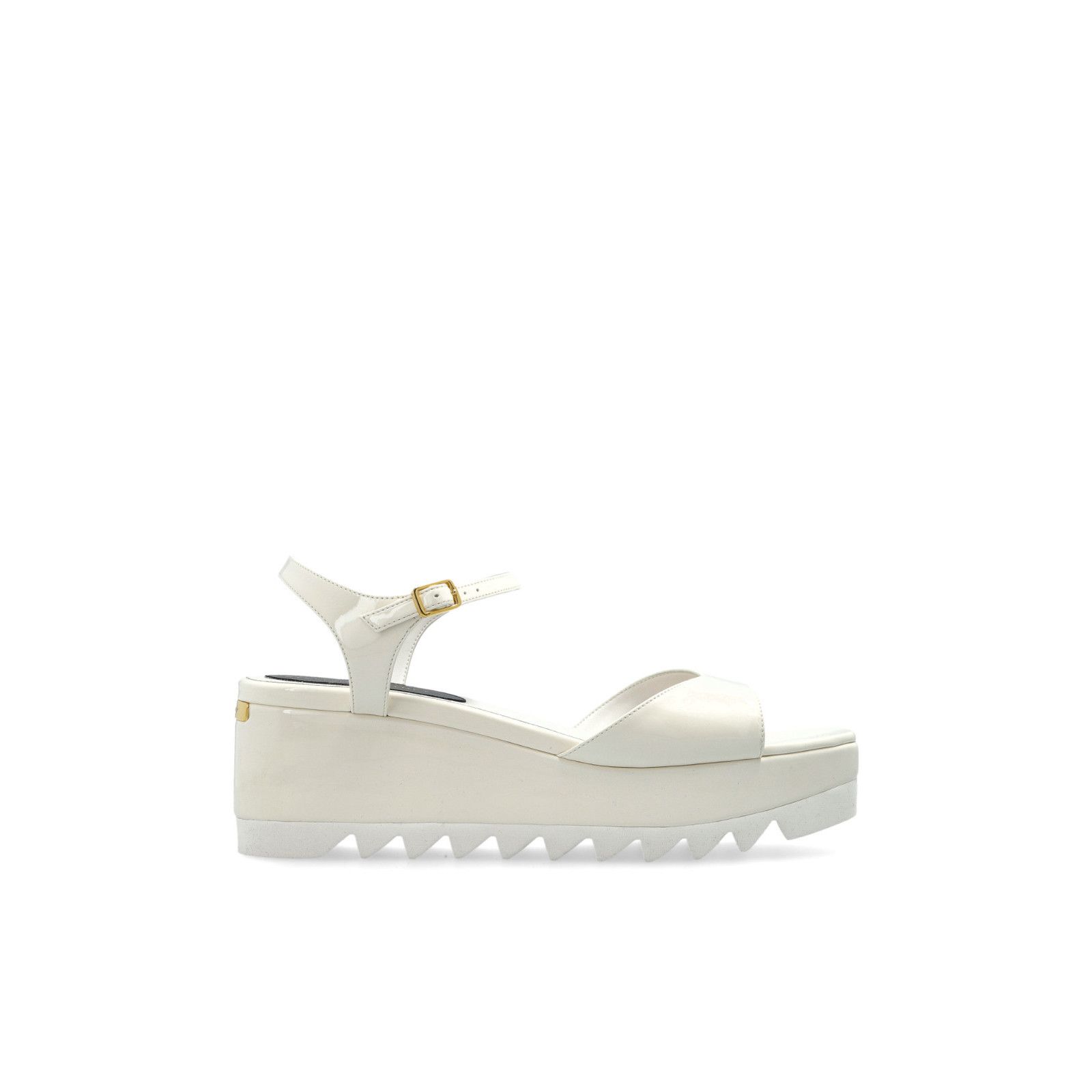Stella McCartney STELLA MCCARTNEY 'Elyse' White Wedge Sandals New & Authentic Size US 9.5 / IT 39.5 - 1 Thumbnail