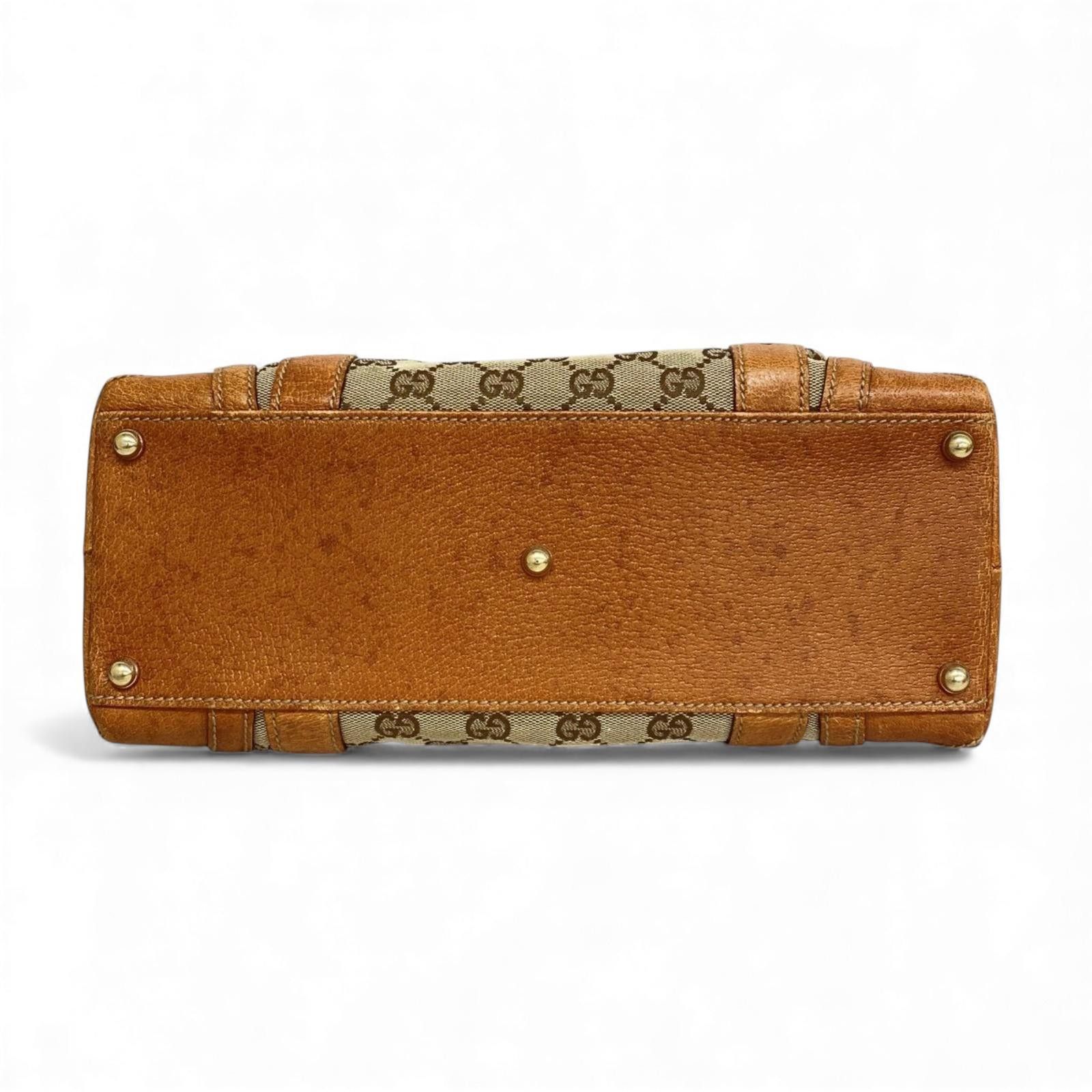 Gucci Gucci - Monogram Canvas Leather Shoulder Bag Size ONE SIZE - 5 Thumbnail