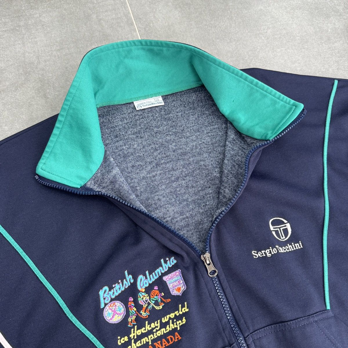 Sergio Tacchini Vintage Sergio Tacchini Hockey World Championships Jacket Size US L / EU 52-54 / 3 - 8 Thumbnail