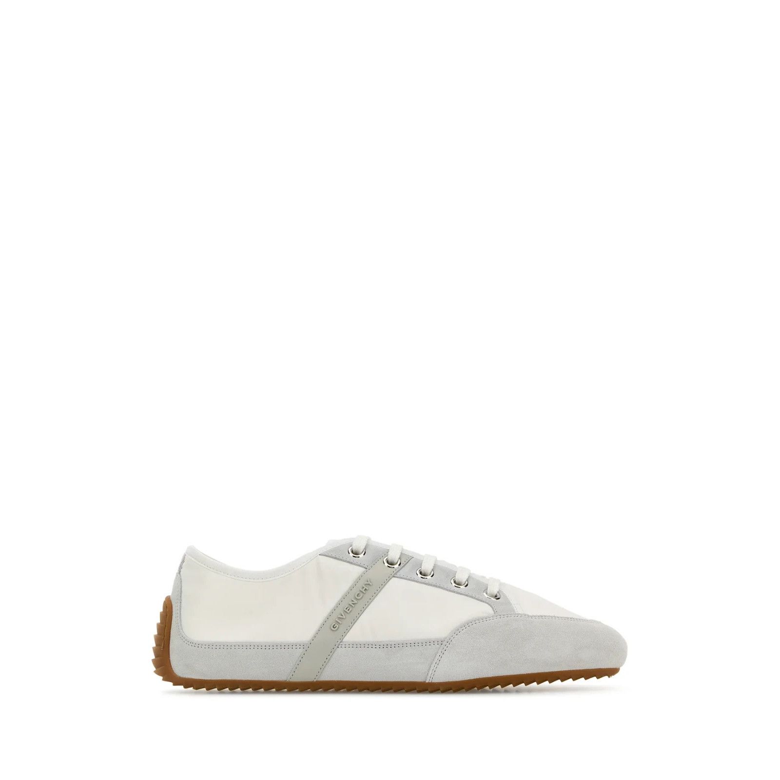 GIVENCHY Two-tone Suede And Nylon Gray Sneakers New & Authen