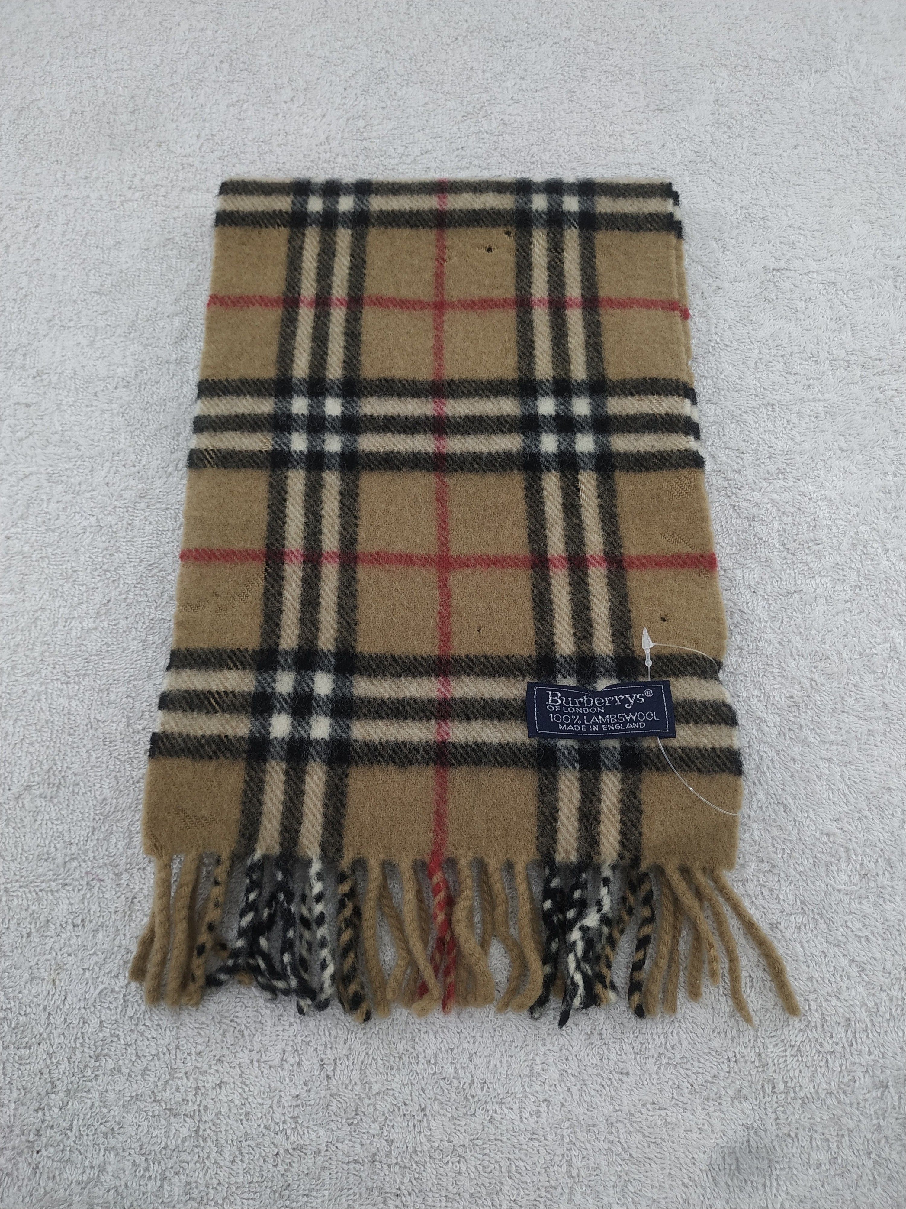 Burberry × Vintage Burberry Scarf / Muffler / Neckwear - WW767 Size ONE SIZE - 4 Thumbnail