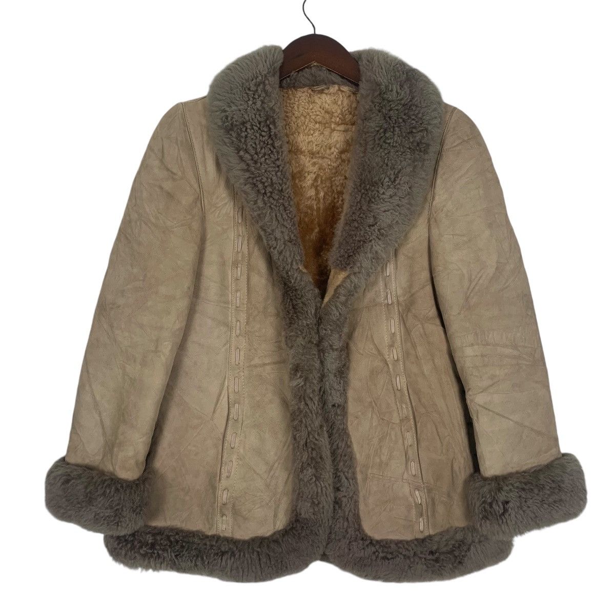 Designer × Vintage Vintage ADAR made in spain echt leder faux fur coat Size S / US 4 / IT 40 - 1 Thumbnail