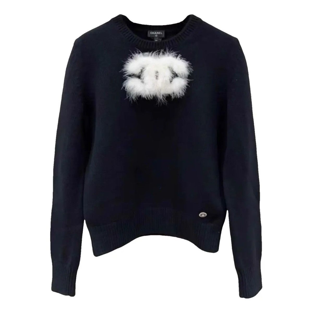 Chanel Chanel 23K Fur Logo Cashmere Sweater Size XS / US 0-2 / IT 36-38 - 1 Thumbnail