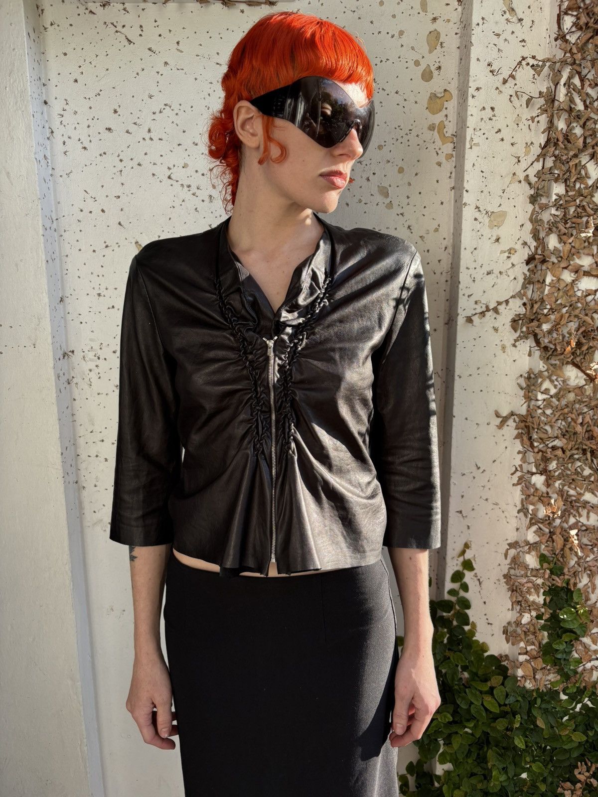 Other Sharon Wauchob Leather/Suede Top Size XS / US 0-2 / IT 36-38 - 4 Thumbnail