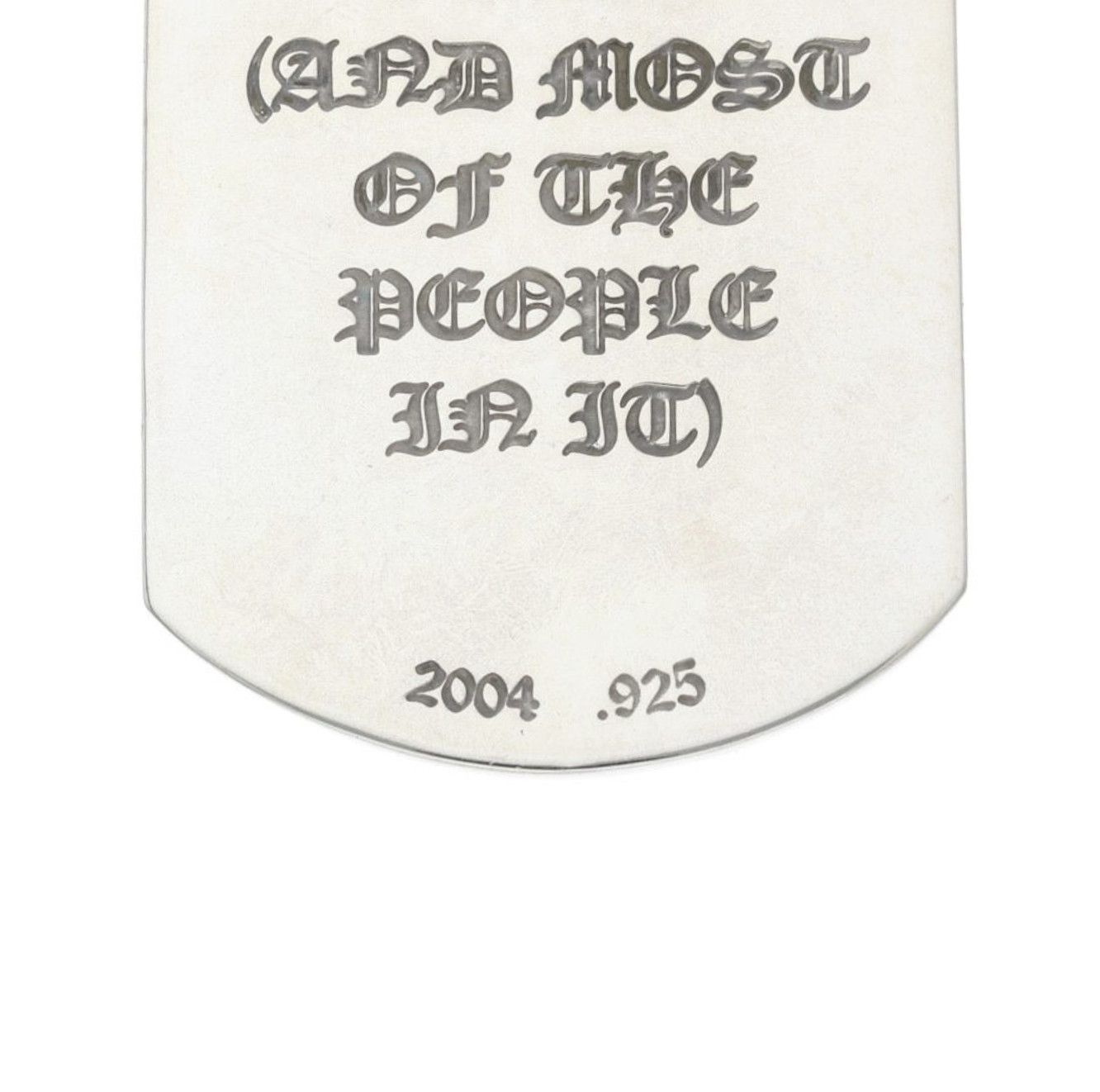 Chrome Hearts CHROME HEARTS GOD BLESS CEMETERY DOG TAG Size ONE SIZE - 3 Thumbnail