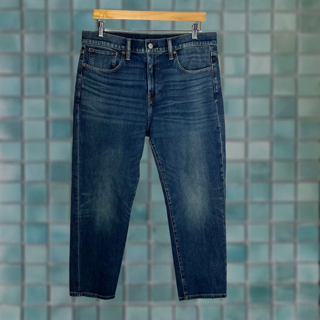 Lucky Brand Lucky Brand 223 Crop Taper Jeans Mens 35x26 Medium Wash Blue Denim Pants Size US 35 - 1 Thumbnail