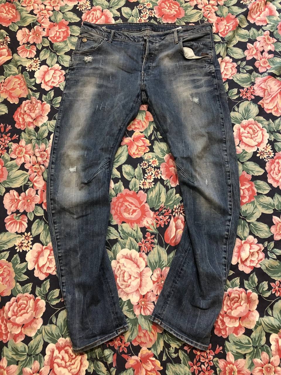 G-Star G Star Raw Arc 3D Slim Jeans Wash Designer Streetwear Denim Size US 36 / EU 52 - 24 Thumbnail