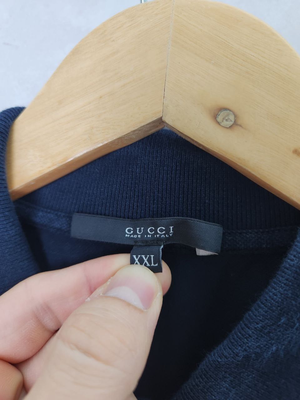 Gucci Luxury Gucci Polo Shirt Slim Fit Navy Mens Large Size US XXL / EU 58 / 5 - 6 Thumbnail