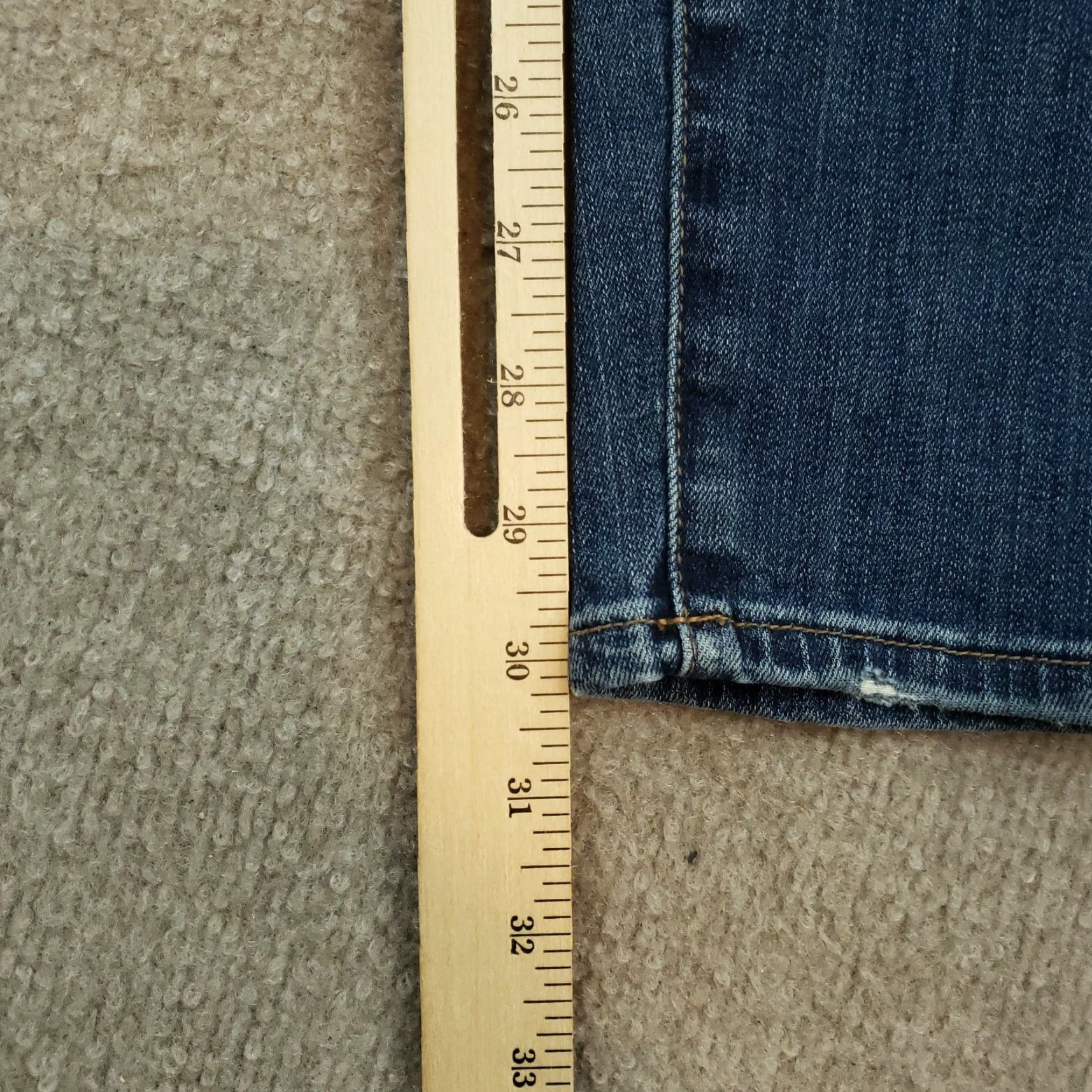 Vintage KUT Jeans Womens Size 8 Extra Large 32x30 Blue Denim Skinny Leg Stretch Casual Size 30" / US 8 / IT 44 - 3 Thumbnail