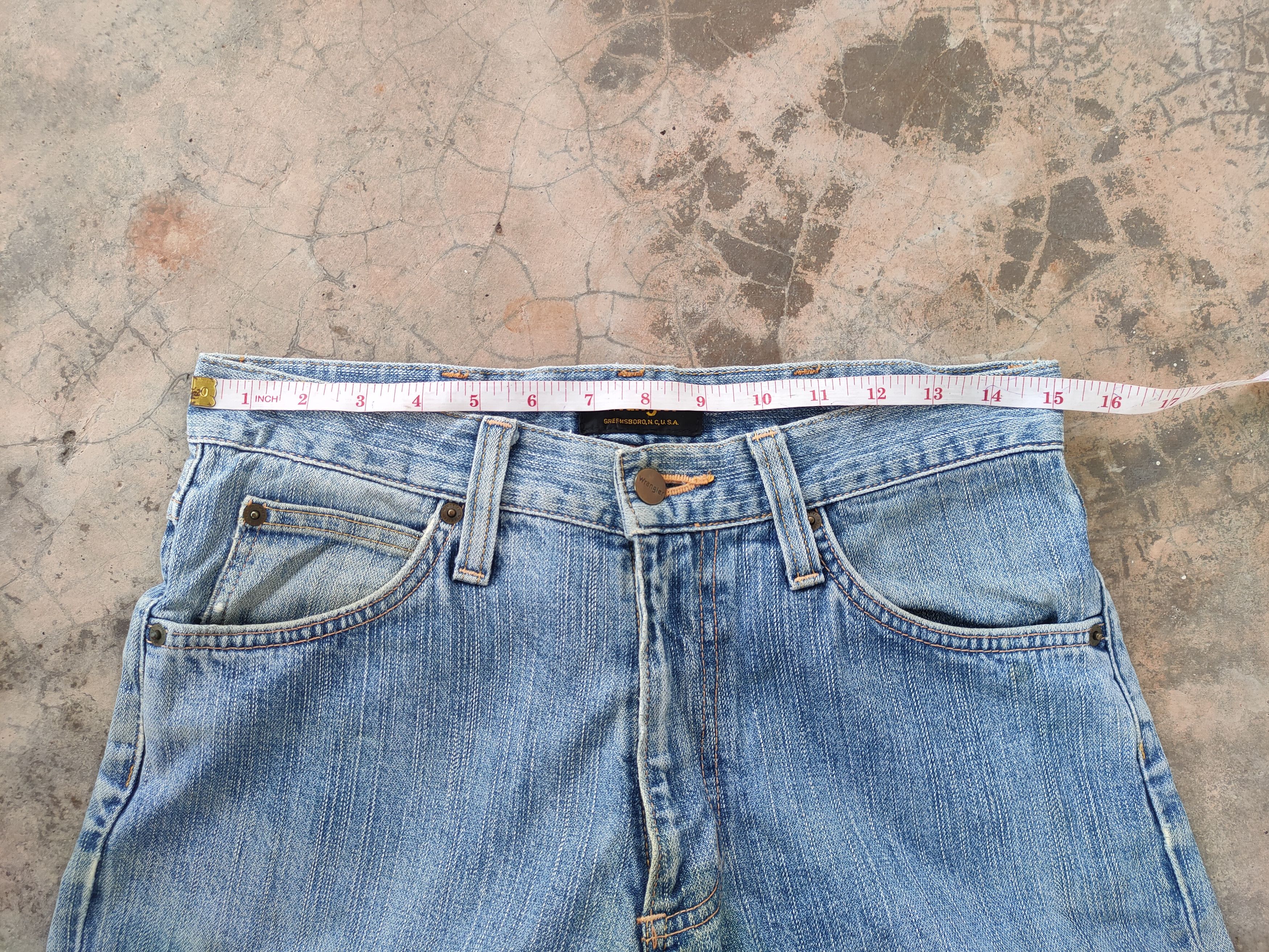 Wrangler W30 VINTAGE WRANGLER DISTRESSED RIPPED JEANS DENIM PANTS Size US 30 / EU 46 - 7 Thumbnail