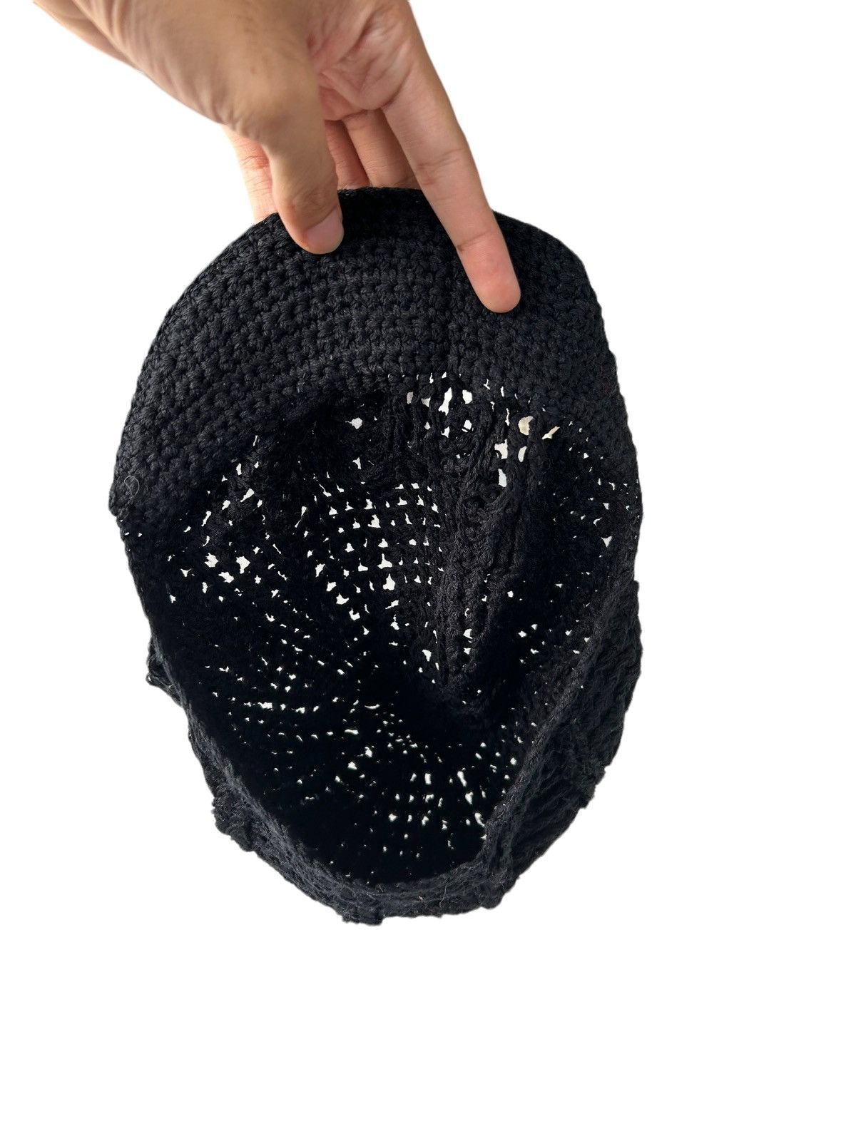 14th Addiction × 20471120 × Japanese Brand Punk Bondage Style Crochet knitted handmade hat Size ONE SIZE - 4 Thumbnail
