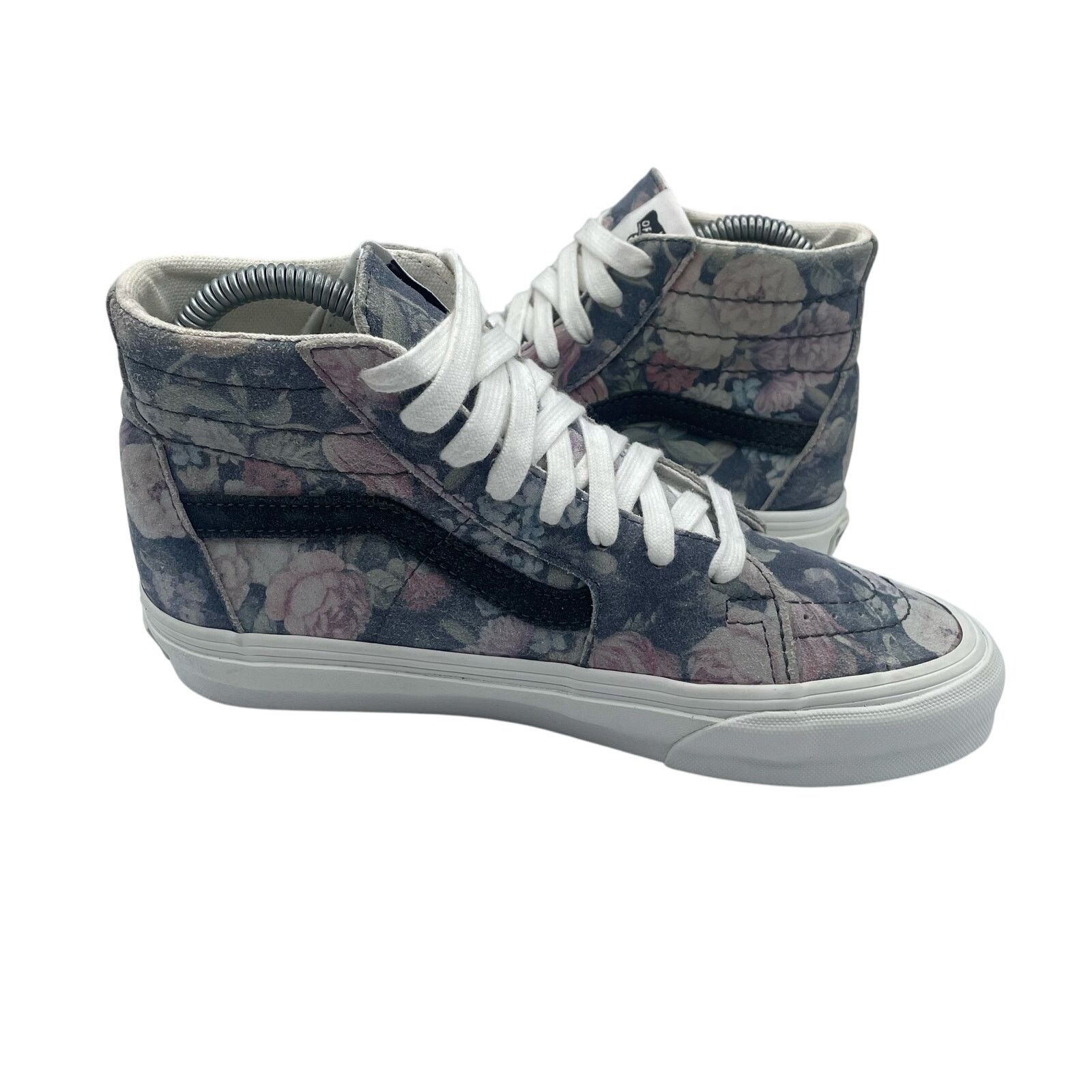 Vans VANS Sk8 Floral Hi Purple Shoes Canvas Lace Up Womens 6.5 Size US 6.5 / IT 36.5 - 6 Thumbnail