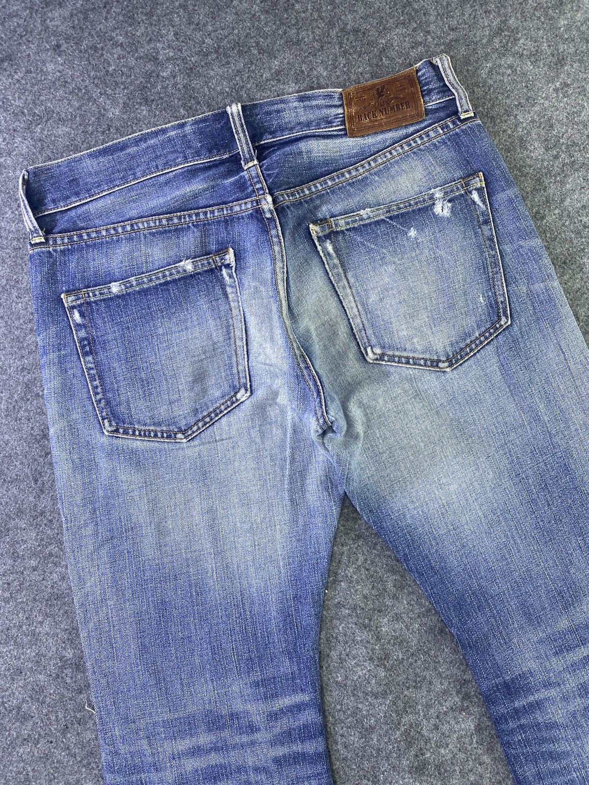 Japanese Brand × Jean Back Number Distressed Blue Wash Jeans - J936 Size US 32 / EU 48 - 13 Thumbnail
