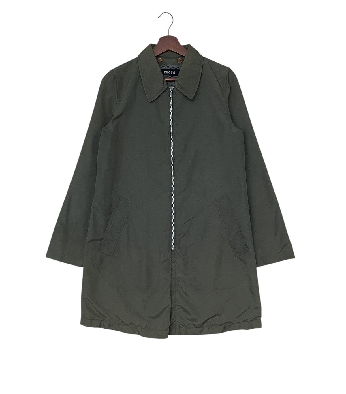 Issey Miyake × Japanese Brand × Zucca Vintage Japanase Brand Zucca Trench Coat 1990s Size US M / EU 48-50 / 2 - 1 Thumbnail