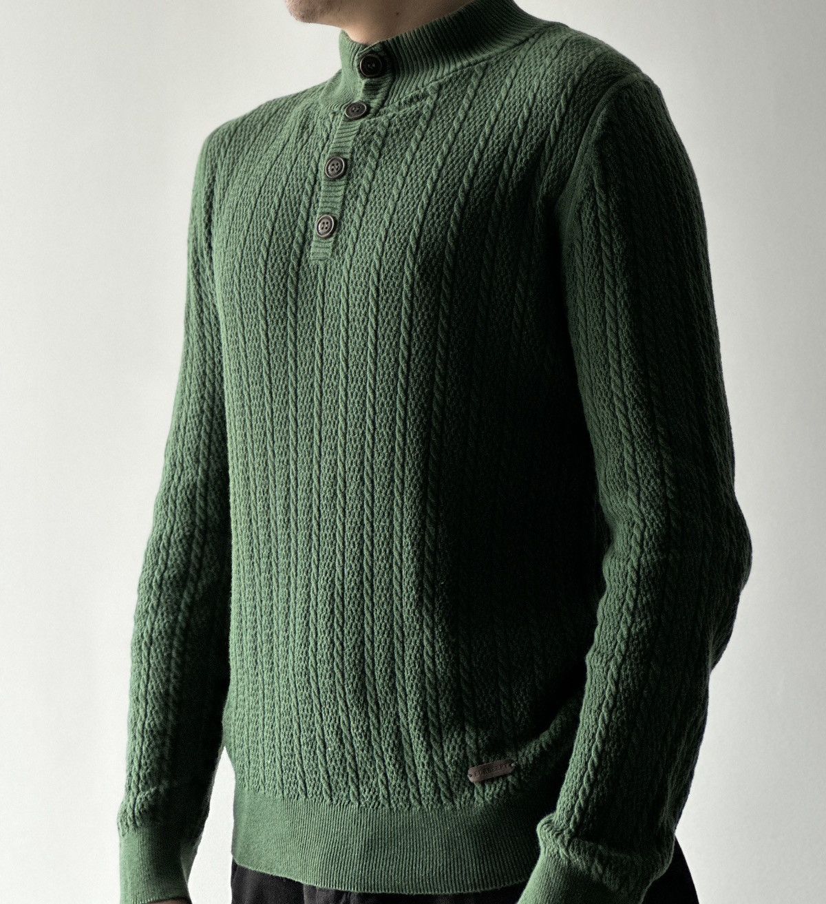 Burberry Burberry Knit Pullover Button Sweater Size US M / EU 48-50 / 2 - 2 Thumbnail