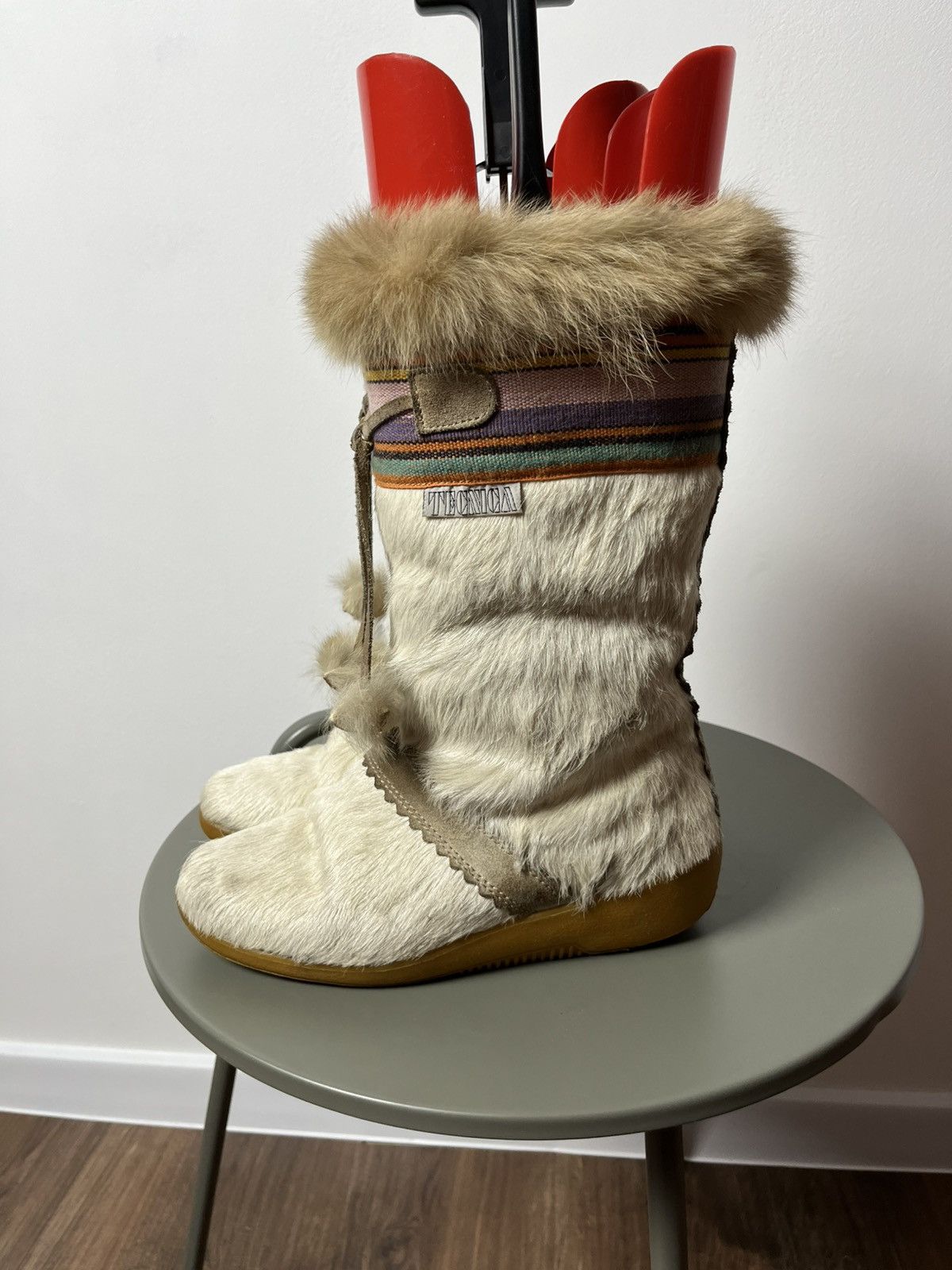 Japanese Brand Tecnica Fur Winter Boots Pony Hair Made in Italy Size 37–38 Size US 6.5 / IT 36.5 - 5 Thumbnail