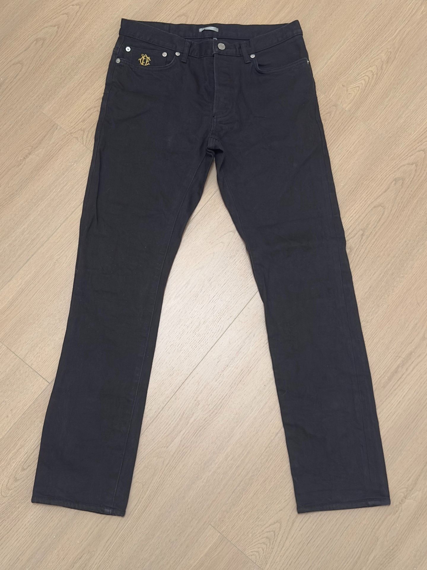 Dior Dior CD Embroidered Logo Black Jeans Size US 30 / EU 46 - 1 Thumbnail