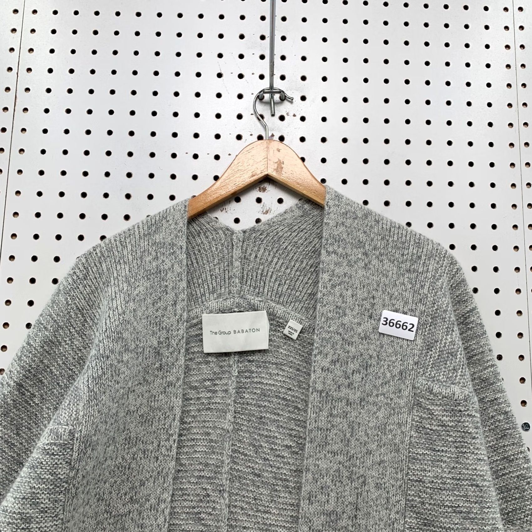 Vintage Babaton Aritzia XS Javier Open Cardigan Alpaca Mohair Wool Blend Grey Womens Size XS / US 0-2 / IT 36-38 - 6 Thumbnail