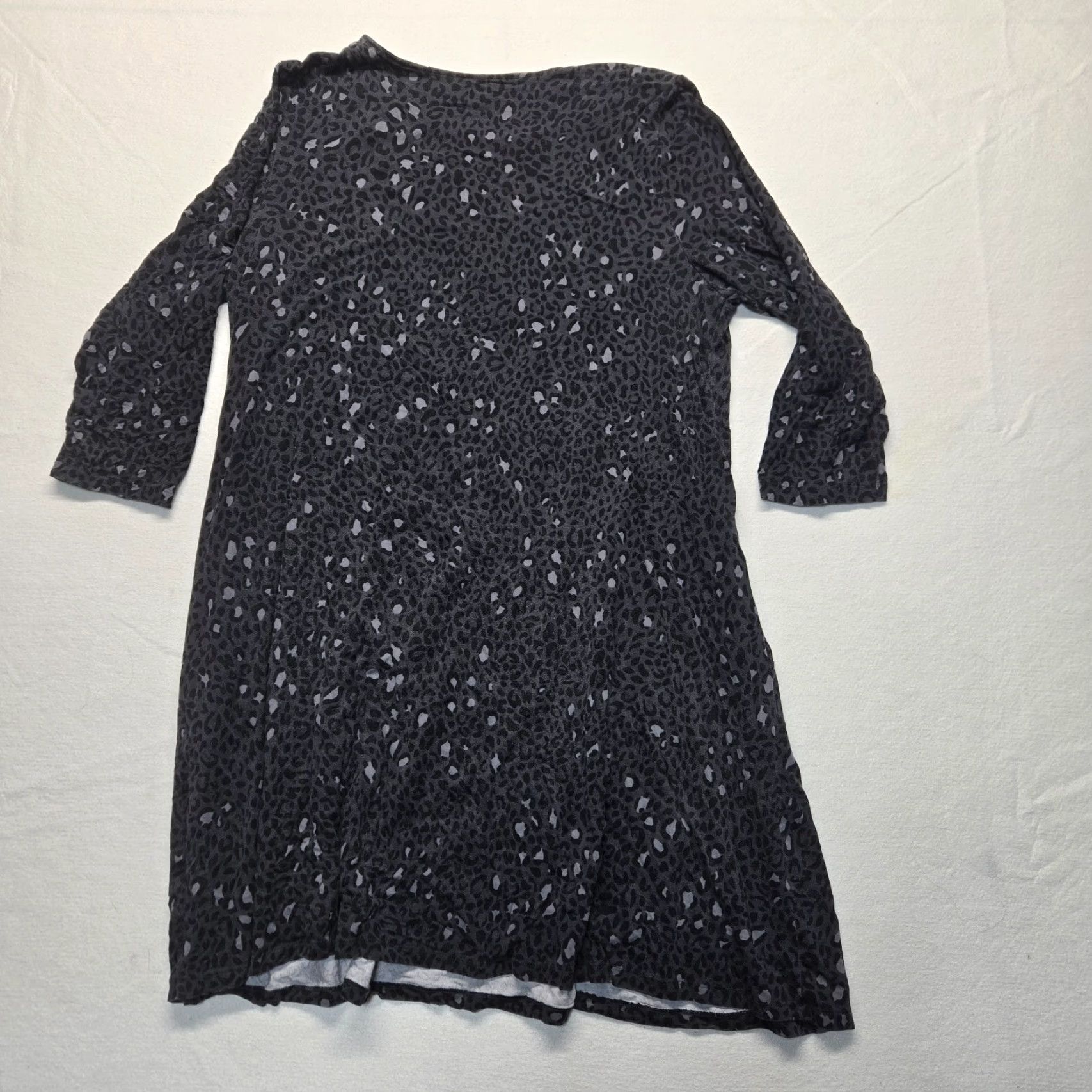 Vintage Time And Tru Animal Print Pullover Sweater Dress 3XL Black Womens Size XXL / US 16-18 / IT 52-54 - 6 Thumbnail