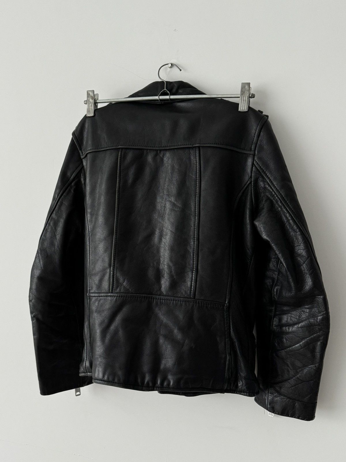 Leather × Vintage 1970s Vintage Texman Women’s Biker Punk Leather Lined Jacket Size S / US 4 / IT 40 - 9 Thumbnail