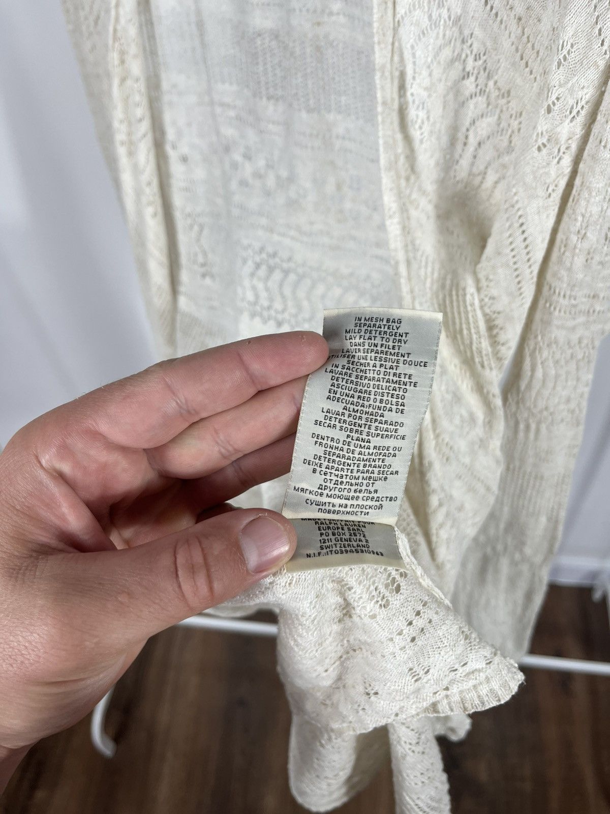 Denim & Supply Ralph Lauren Ralph Lauren Denim & Supply Lace Knit Cardigan Cream M Size M / US 6-8 / IT 42-44 - 7 Thumbnail