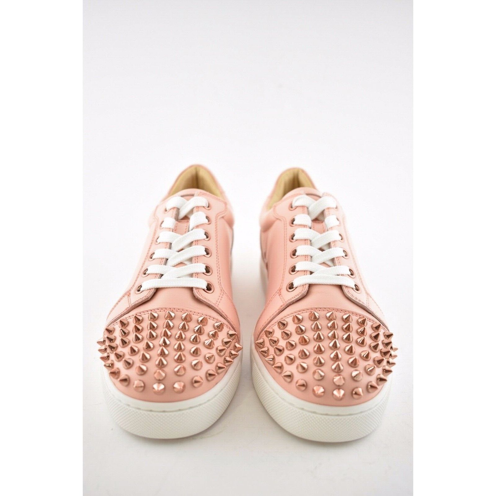 Christian Louboutin Christian Louboutin Vieira Pink Leather Flat Sneakers Size US 4 / IT 34 - 5 Thumbnail