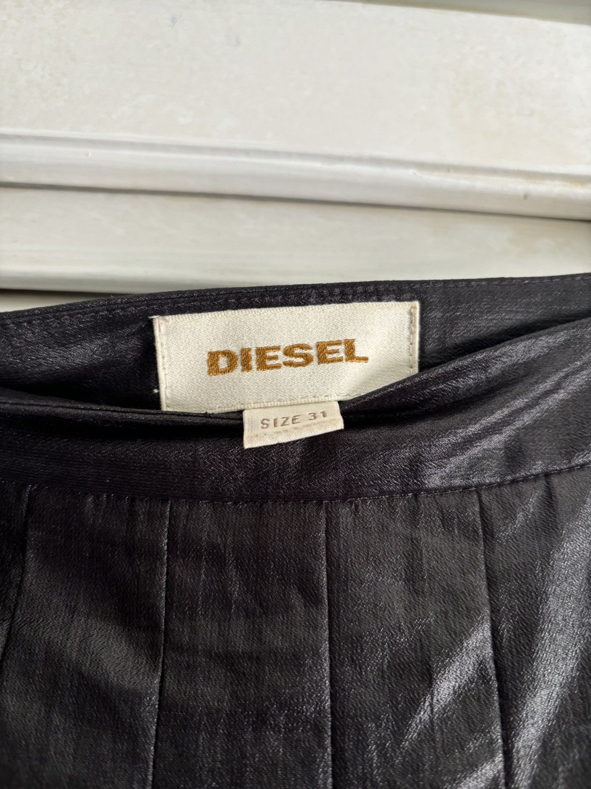 Diesel black mini skirt