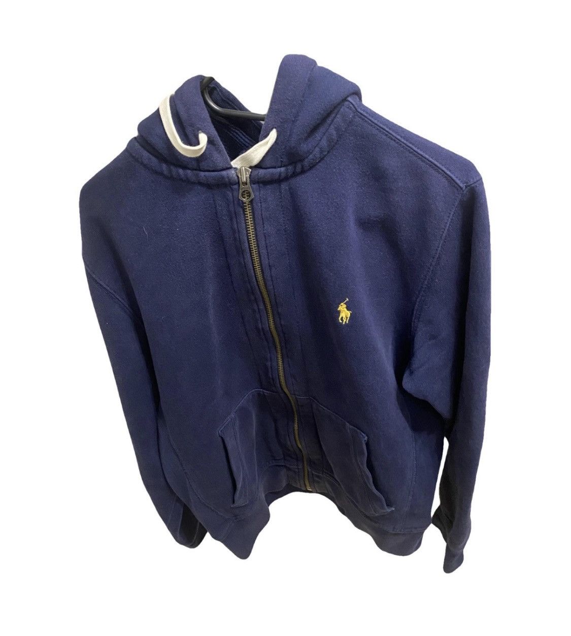 Polo Ralph Lauren × Ralph Lauren × Vintage Vintage navy Polo Ralph Lauren Zip Up Hoodie Size US L / EU 52-54 / 3 - 1 Thumbnail
