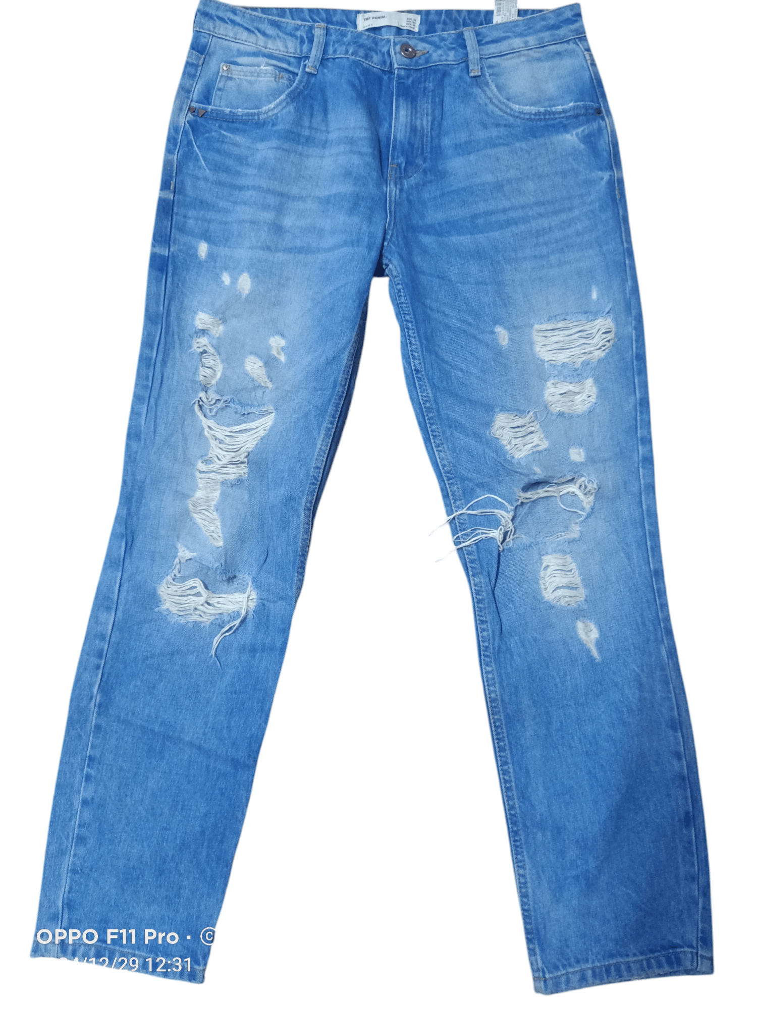 Zara Zara Distressdenim Trafaluc Denim Size US 32 / EU 48 - 11 Thumbnail
